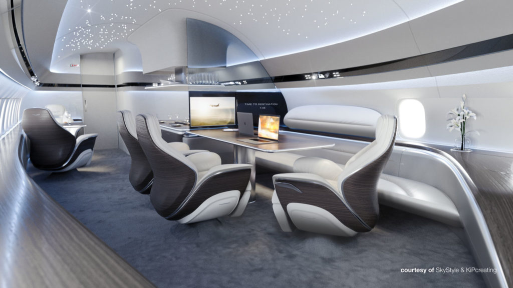 Interior concept revealed to celebrate first BBJ Max green delivery