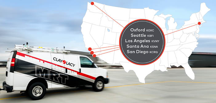 Clay Lacy offers maintenance services at five locations across the USA