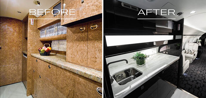 New veneers and countertops are available with the Premium and Custom redesign packages
