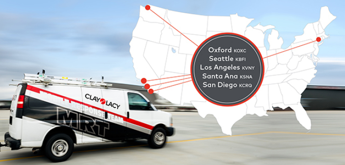 Clay Lacy maintenance and mobile response teams are positioned in five locations across the USA