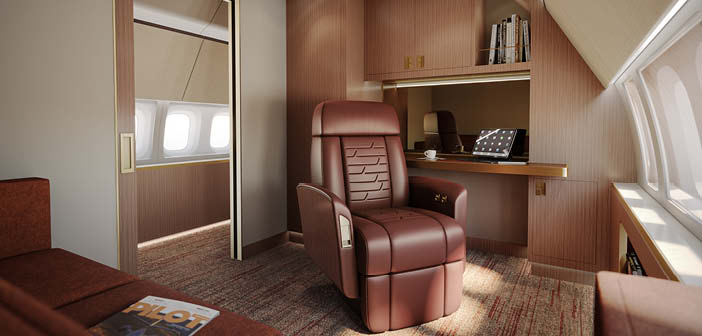 office on private jet