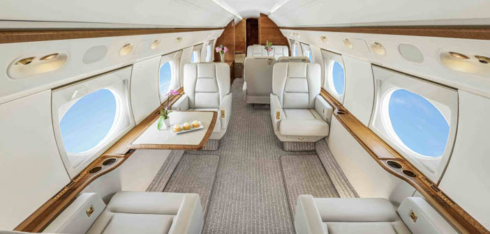 business jet interior